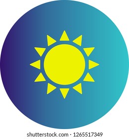 vector sun icon