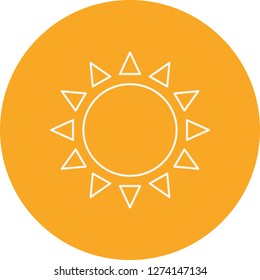 vector sun icon
