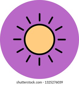  Vector Sun Icon