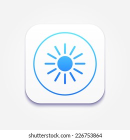 Vector sun icon