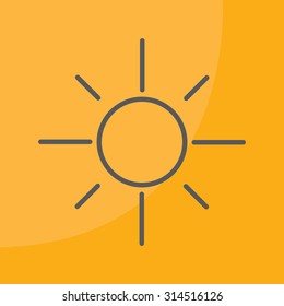 Vector sun icon