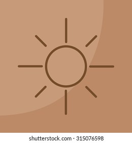 Vector sun icon