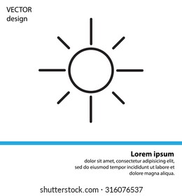 Vector sun icon