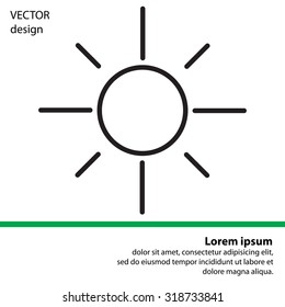 Vector sun icon