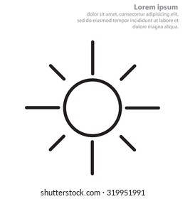 Vector sun icon