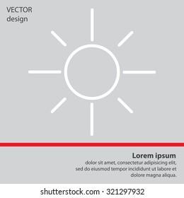 Vector sun icon