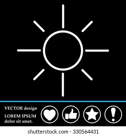 Vector sun icon
