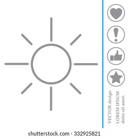 Vector sun icon