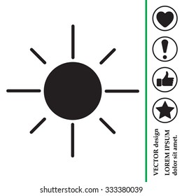 Vector sun icon