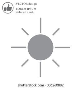Vector sun icon