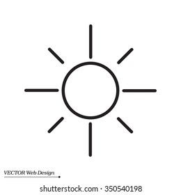 Vector sun icon