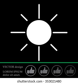 Vector sun icon