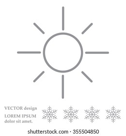Vector sun icon