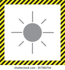 Vector sun icon