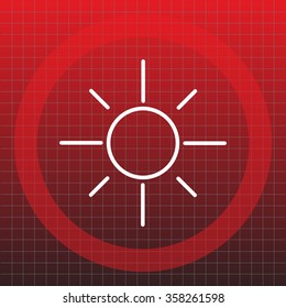 Vector sun icon