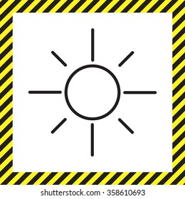 Vector sun icon