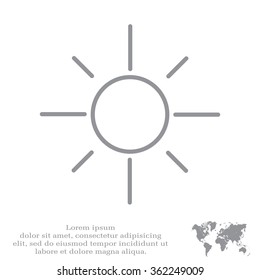 Vector sun icon