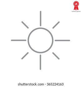 Vector sun icon
