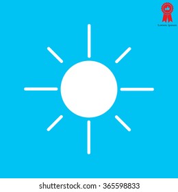 Vector sun icon