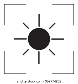 Vector sun icon