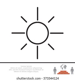 Vector sun icon