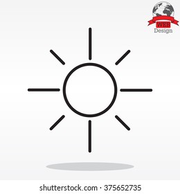 Vector sun icon
