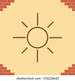 Vector sun icon