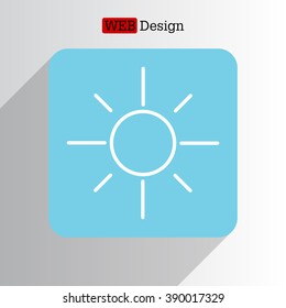 Vector sun icon
