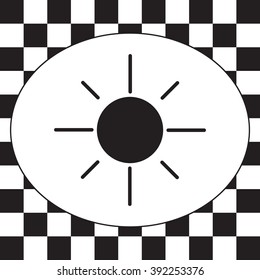 Vector sun icon
