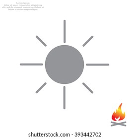 Vector sun icon