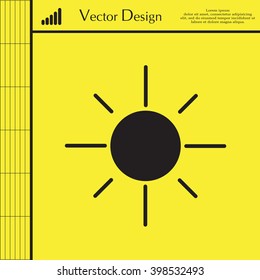 Vector sun icon
