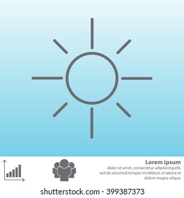 Vector sun icon