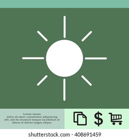 Vector sun icon