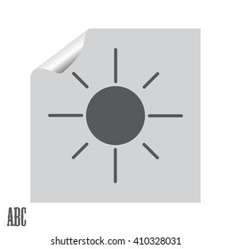 Vector sun icon