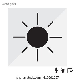 Vector sun icon