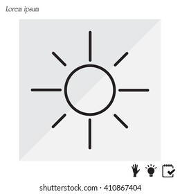 Vector sun icon