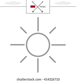 Vector sun icon