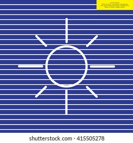 Vector sun icon