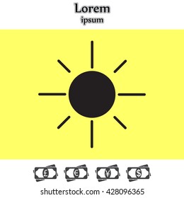 Vector sun icon