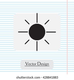 Vector sun icon