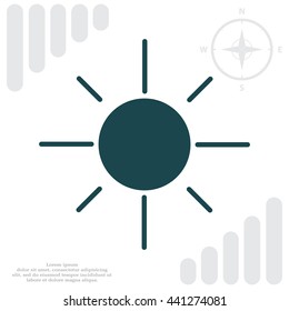 Vector sun icon