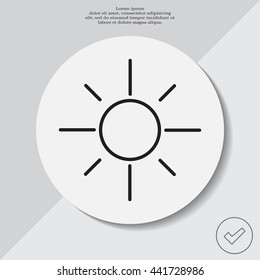 Vector sun icon