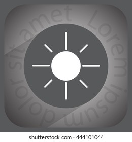 Vector sun icon