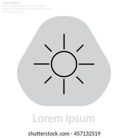 Vector sun icon