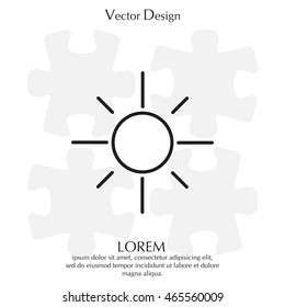 Vector sun icon