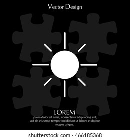 Vector sun icon