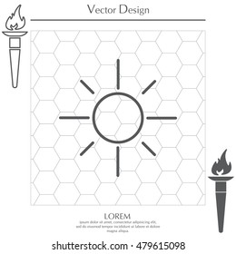 Vector sun icon