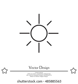 Vector sun icon