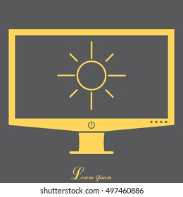 Vector sun icon