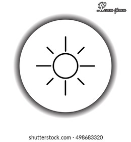 Vector sun icon